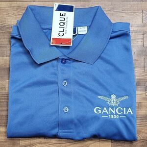 NWT! Clique GanciaĀ 1850 WineāPolo Golf ShirtāXL